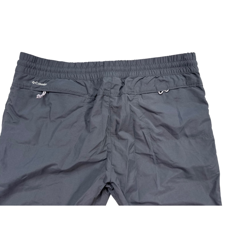 Columbia Cargo Jogger Pants Womens L Gray Excellent Hiking Nylon Ripstop - Picture 6 of 8